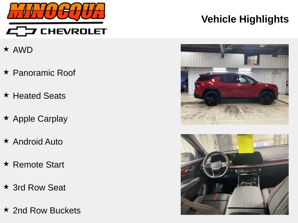 2026 Chevrolet Traverse RS