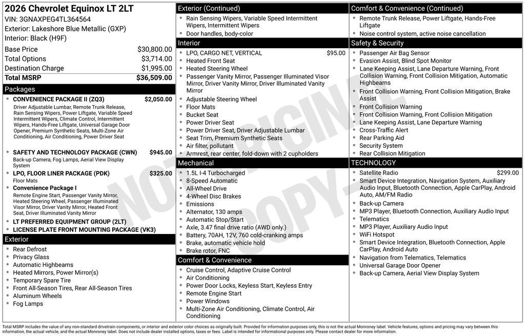2026 Chevrolet Equinox LT