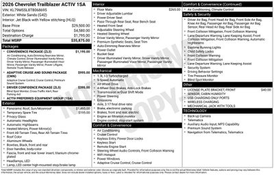 2026 Chevrolet TrailBlazer ACTIV
