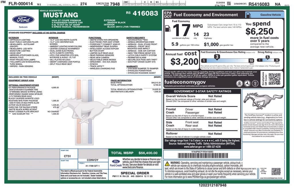 2024 Ford Mustang Base