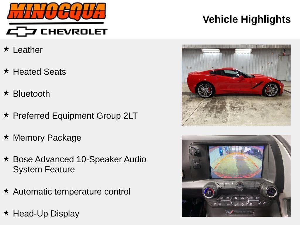 2016 Chevrolet Corvette Stingray Z51 2LT