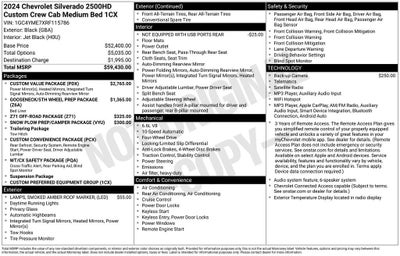 2024 Chevrolet Silverado 2500 HD Custom