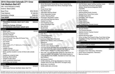 2016 Chevrolet Colorado 4WD Z71