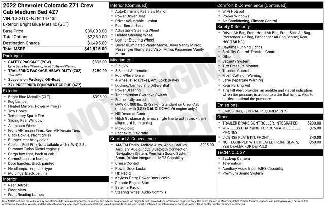 2022 Chevrolet Colorado Z71