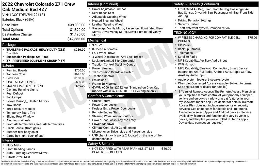2022 Chevrolet Colorado 4WD Z71