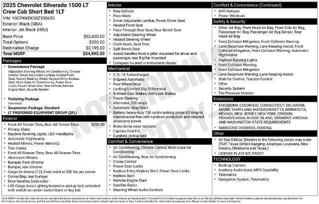 2025 Chevrolet Silverado 1500 LT (2FL)