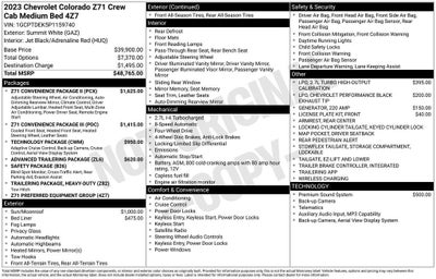 2023 Chevrolet Colorado Z71