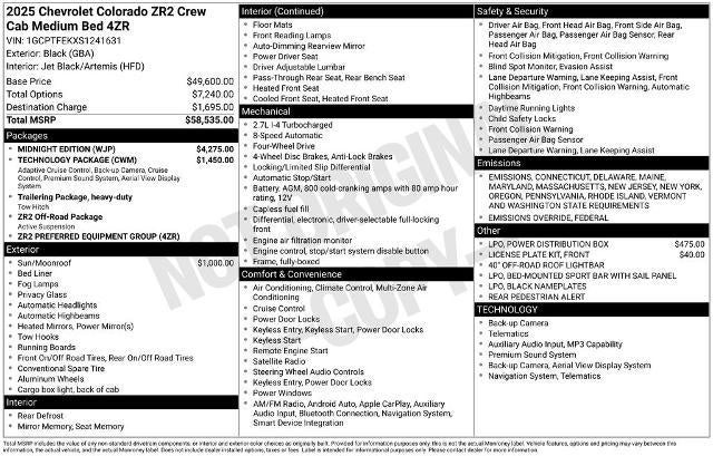 2025 Chevrolet Colorado ZR2
