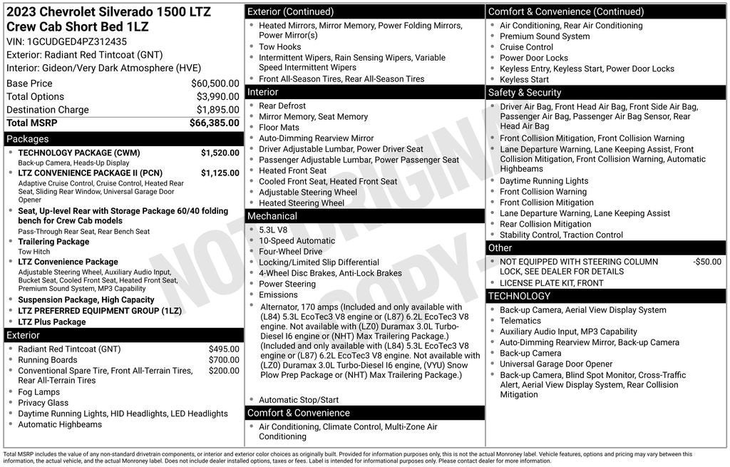 2023 Chevrolet Silverado 1500 LTZ