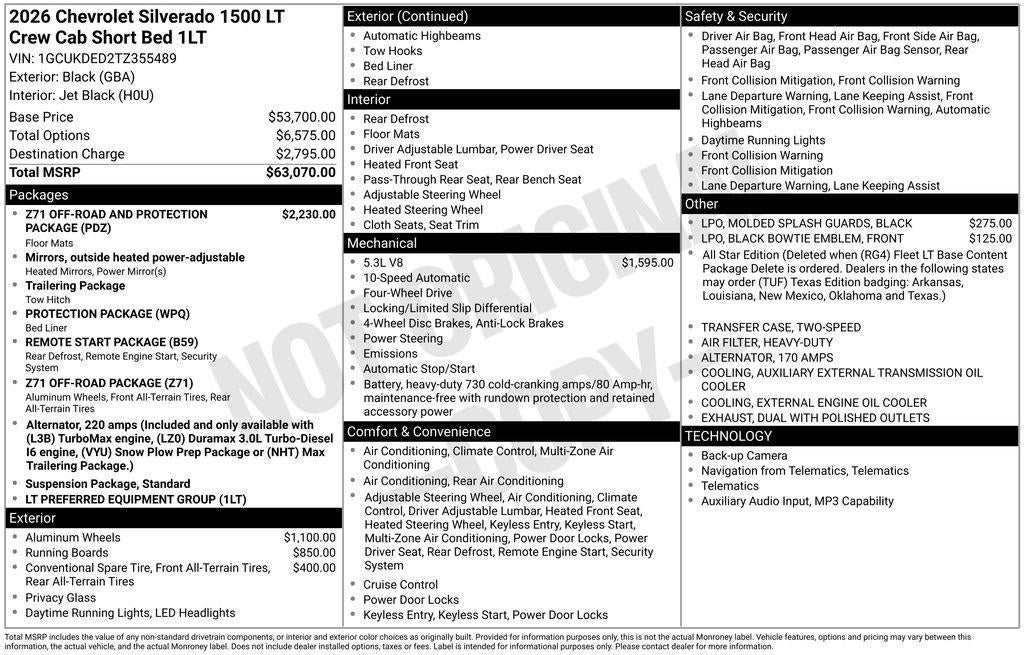 2026 Chevrolet Silverado 1500 LT