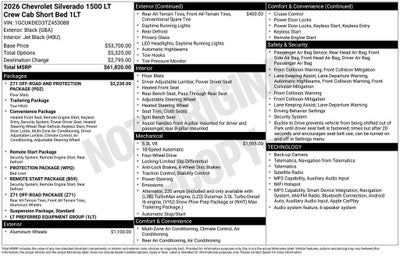 2026 Chevrolet Silverado 1500 LT
