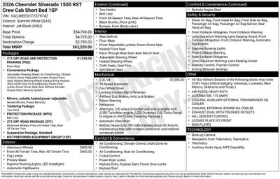 2026 Chevrolet Silverado 1500 RST