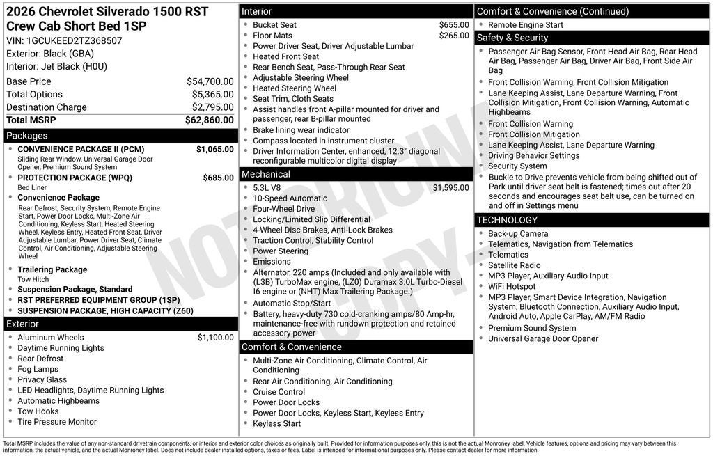 2026 Chevrolet Silverado 1500 RST