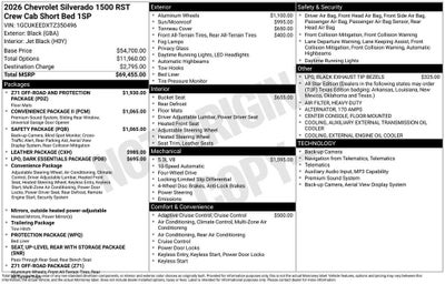 2026 Chevrolet Silverado 1500 RST