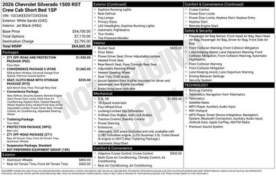 2026 Chevrolet Silverado 1500 RST