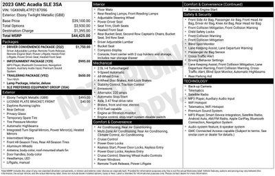 2023 GMC Acadia SLE