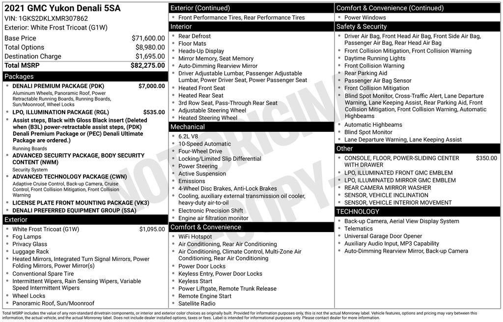 2021 GMC Yukon Denali