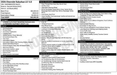 2026 Chevrolet Suburban LS