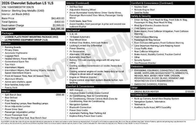 2026 Chevrolet Suburban LS