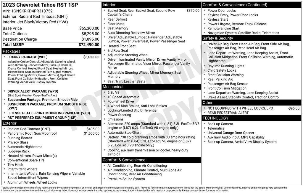 2023 Chevrolet Tahoe RST