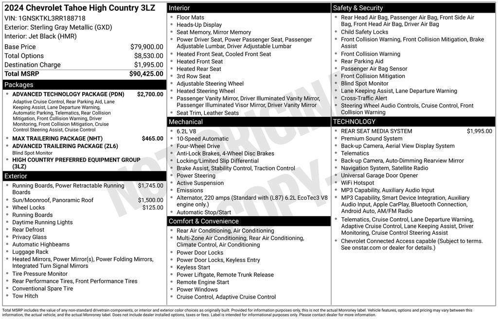 2024 Chevrolet Tahoe High Country