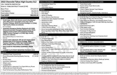 2022 Chevrolet Tahoe High Country