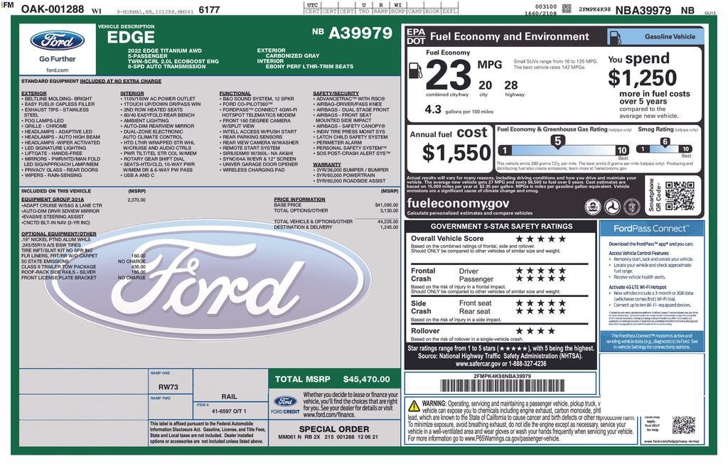 2022 Ford Edge Titanium