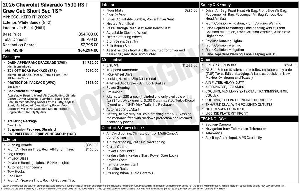 2026 Chevrolet Silverado 1500 RST