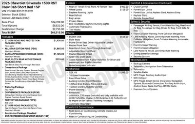 2026 Chevrolet Silverado 1500 RST