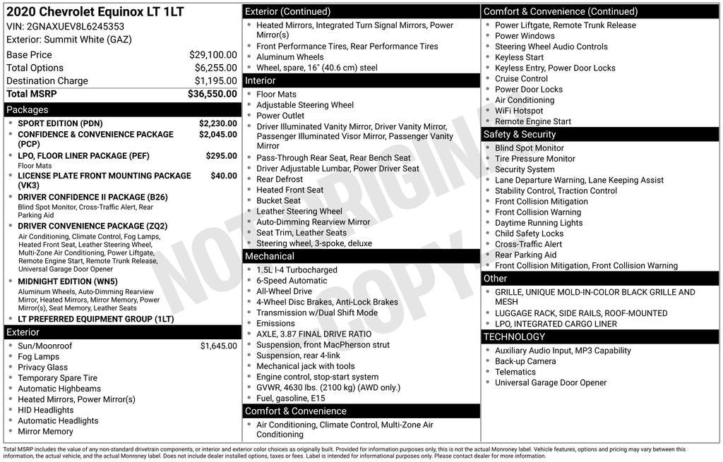 2020 Chevrolet Equinox LT