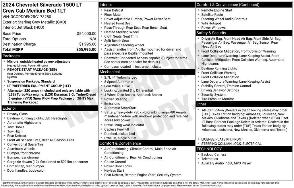 2024 Chevrolet Silverado 1500 LT