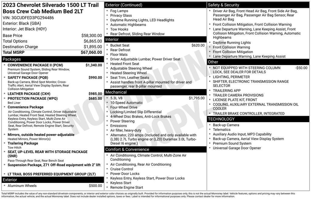2023 Chevrolet Silverado 1500 LT Trail Boss
