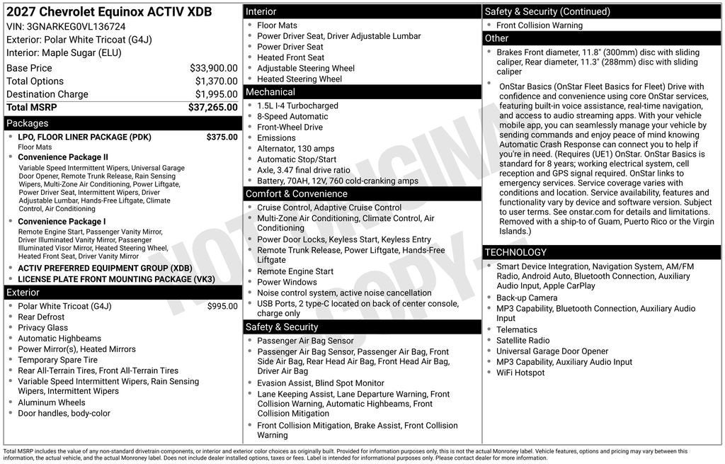 2027 Chevrolet Equinox ACTIV