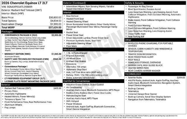 2026 Chevrolet Equinox LT