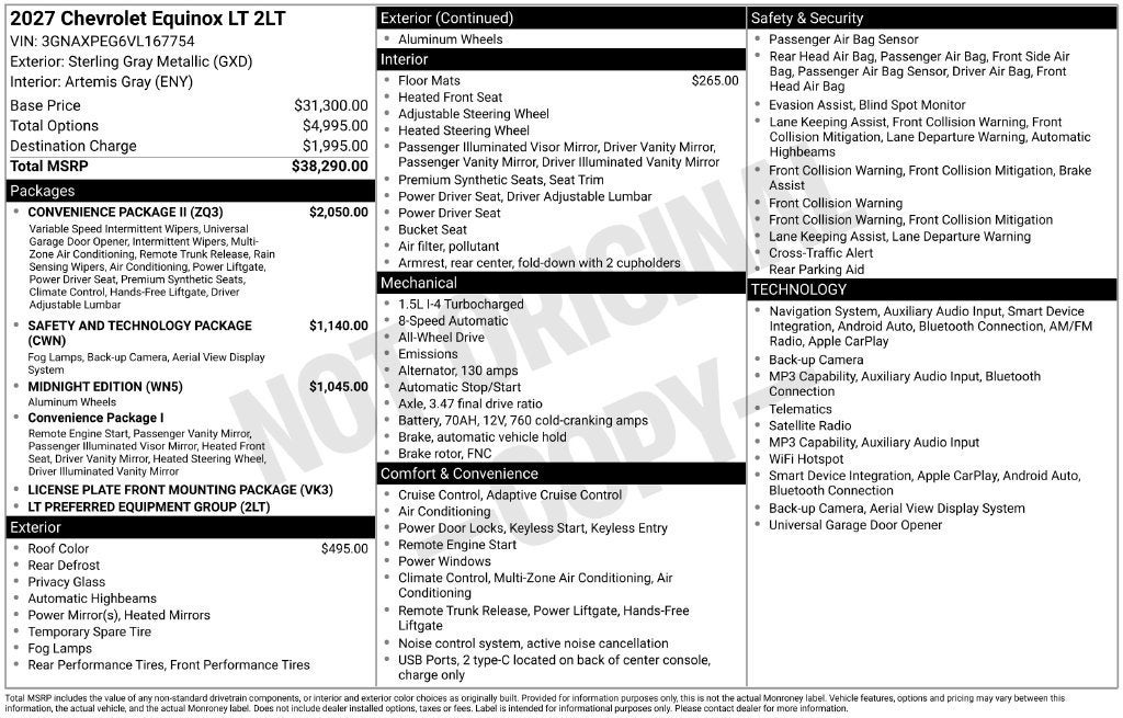 2027 Chevrolet Equinox LT