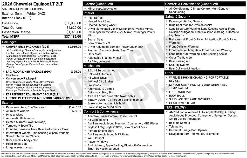 2026 Chevrolet Equinox LT