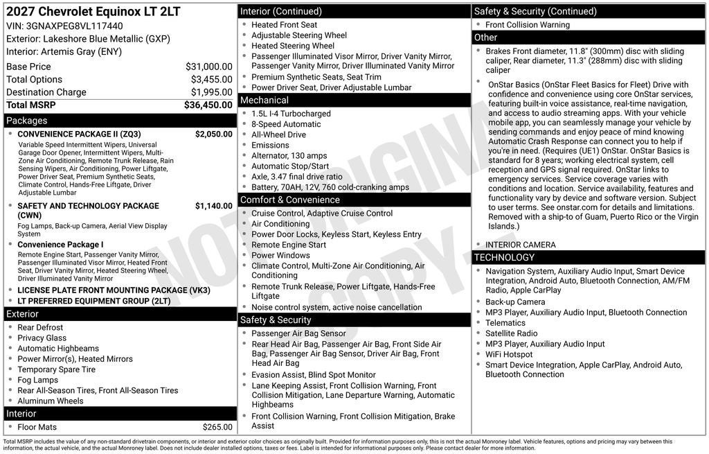 2027 Chevrolet Equinox LT