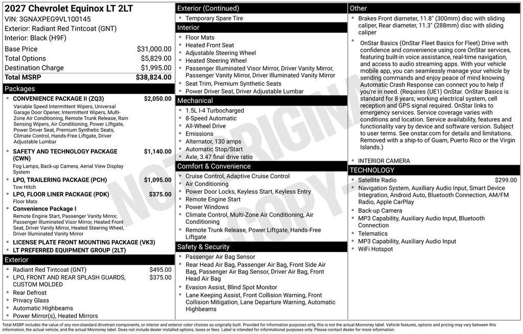 2027 Chevrolet Equinox LT