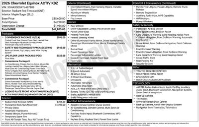 2026 Chevrolet Equinox ACTIV