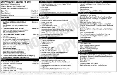 2027 Chevrolet Equinox AWD RS