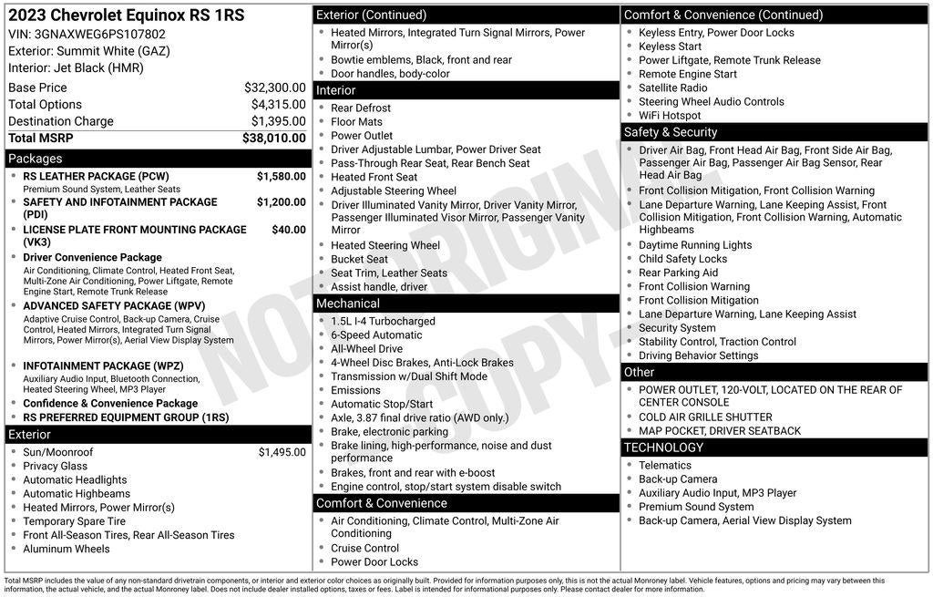 2023 Chevrolet Equinox RS
