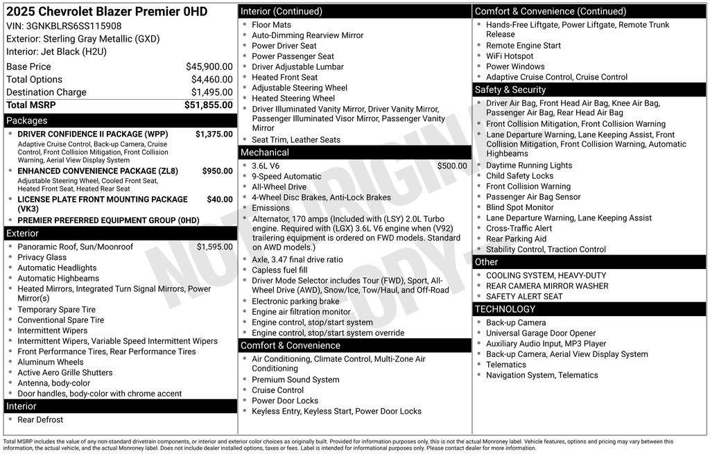 2025 Chevrolet Blazer Premier