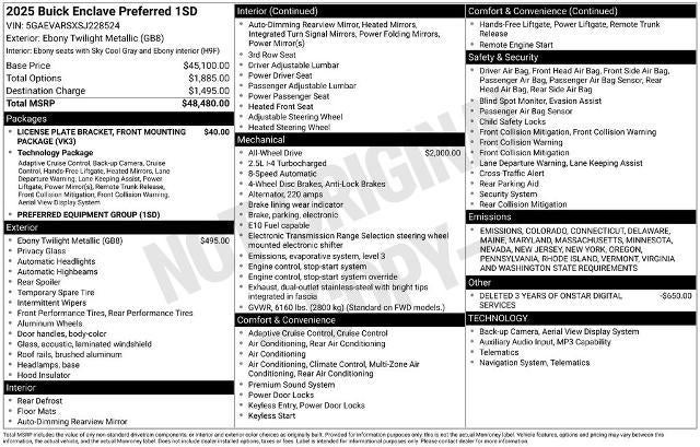 2025 Buick Enclave Preferred