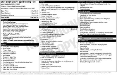 2026 Buick Enclave Sport Touring