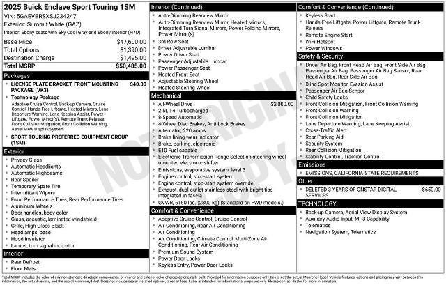 2025 Buick Enclave Sport Touring