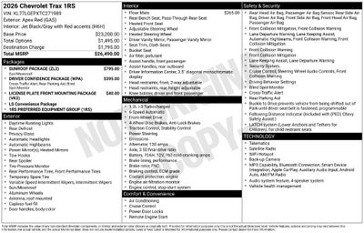 2026 Chevrolet Trax 1RS