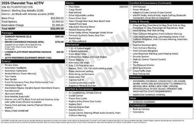 2026 Chevrolet Trax ACTIV