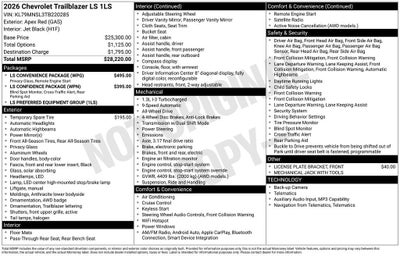 2026 Chevrolet Trailblazer LS